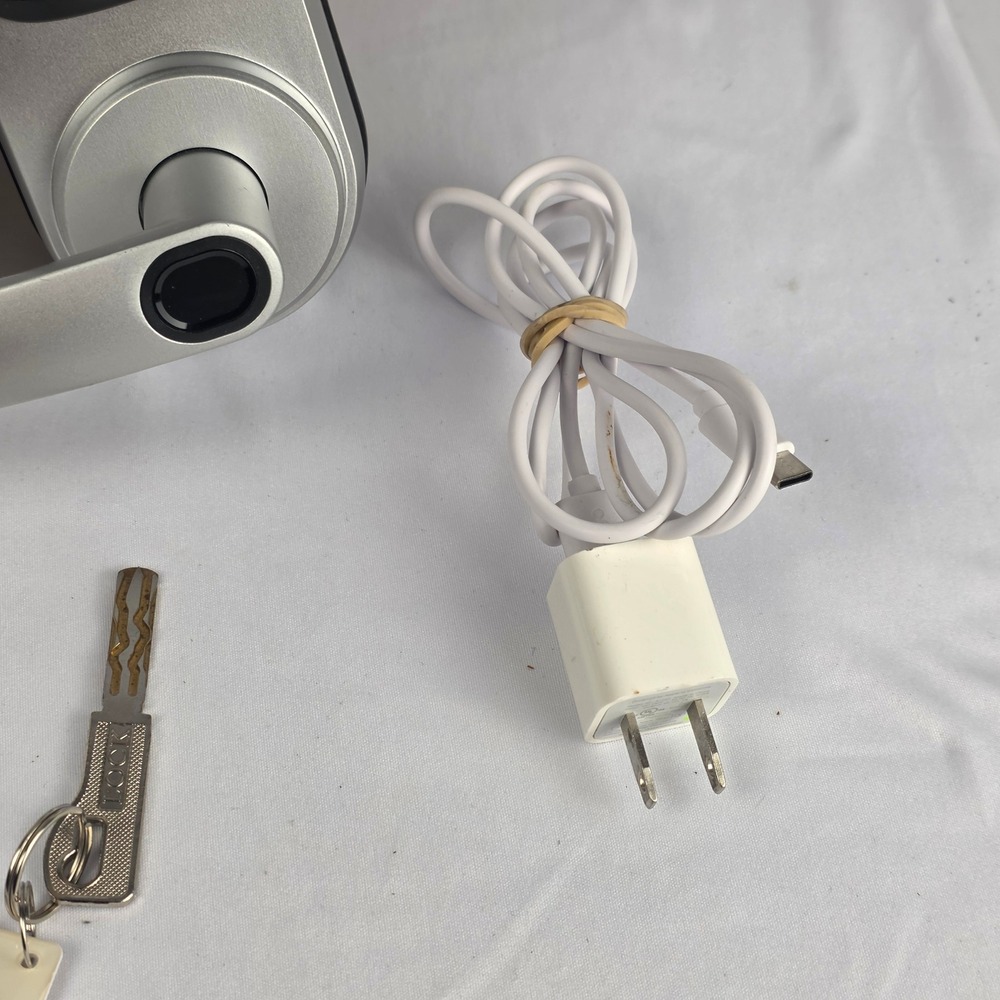 Sifely X Smart Lock Fingerprint Keyless Entry Door Handle Silver USED, WORKS - Picture 10 of 16
